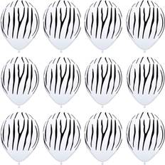 Animal Latex Balloons Qualatex Zebra Print Latex Balloons Jungle Safari Animal Party 11" Lot of 12