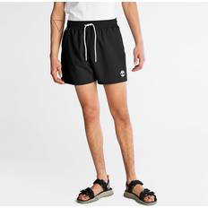 Timberland Men Swimwear Timberland Sunapee Lake Solid Swim Shorts For Men In Black Black