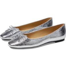 Silver - Women Ballerinas Michael Kors Flex Flat Silver Women's Shoes Silver