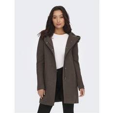 Marrón - Mujer Abrigos Only Classic Coat Abrigo - Multicolor