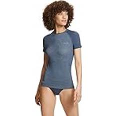 Falke Oberteile Falke Wool-Tech Light Merinowolle T-Shirt Damen 6751 capitain Blau