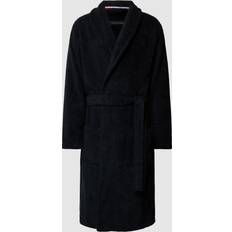 Tommy Hilfiger Men Robes Tommy Hilfiger Bademantel mit Logo-Stitching in Marineblau, Größe