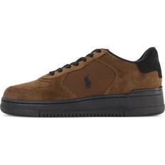 Polo Ralph Lauren Masters Court Suede-Paneled Sneaker Brown Brun