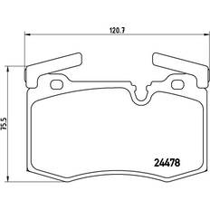 Bromsfriktion Brembo Bromsbeläggssats, skivbroms P 06 068