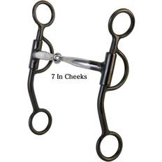 Black Bits Weaver Prof Thin Style Shank Snaffle With Copper Inlay