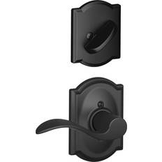 Door Handles Schlage Accent Interior Lever Set 4.4 Wayfair F59ACC622CAMRH Black