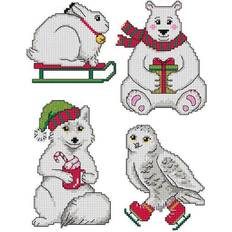 Christmas Needlework Kits White Christmas 151CS Counted Cross-Stitch Kit