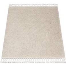 Carpets & Rugs Dywany Łuszczów Rugsx berber 9000 cream Fringe White