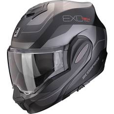 Motorcycle Equipment Scorpion EXO-Tech Evo Pro Commuta, Modularhelm Matt Schwarz/Silber