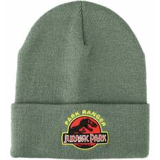 Women - Yellow Beanies Jurassic Park Ranger Cuff Beanie Green/Red/Yellow