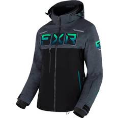 Maverick Snow Jacka Dam - Svart/Mellangrå Heather-Mint Fade