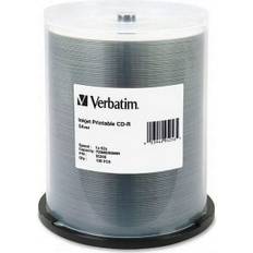 Optical Storage Verbatim 1PC 95256 CD-R 80MIN 700MB 52x Silver Inkjet Printable 100pk Spindle VER95256