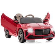 Costway 12V Battery Powered Licensed Bentley Bacalar Kids Ride-on Racer Car-Red