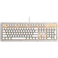 Azio MK-RETRO-W-02-US USB Wired Backlit Mechanical Keyboard