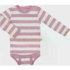 Katvig Randig Baby Body Unisex - Rosa