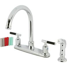 Faucets Kingston Brass Kaiser Double Handle Polished Chrome