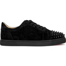 Christian Louboutin Vieira Spikes Black Suede Sneakers