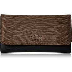 Multicolored Wallets Guess Lyndi Slim Clutch Wallet Chestnut