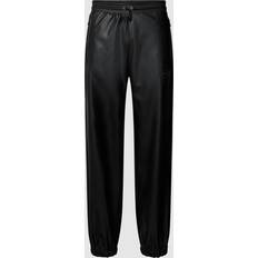 Homme - Imitation Cuir Pantalons & Shorts HUGO Damen Jogginghose aus Kunstleder GABE233 schwarz