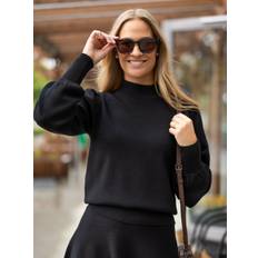 Y.A.S Dame Sweatere Y.A.S Yasfonny Striktrøje - Black