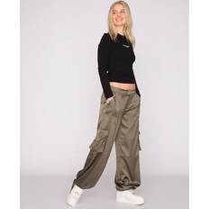 Juicy Couture Vrouw Broeken Juicy Couture Fanta Satin Cargo Pants - Groen