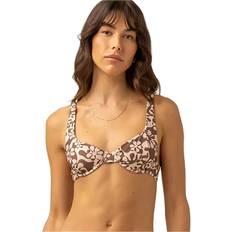 Ruskea Bikinitopit Rhythm Drifter Floral Bikiniyläosa - Chocolate