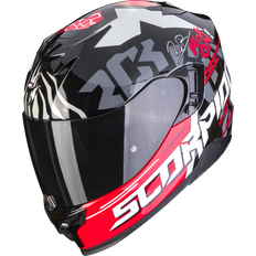 Motorradausrüstung Scorpion EXO-520 Evo Air Rok Bagoros, Full-face helmet, Black-Red