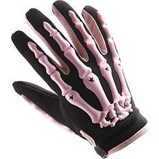 1Storm Motocross Adult Motorcycle BMX MX ATV Dirt Bike Bicycle Skeleton Gloves CE04 Pink