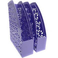 Green Letter Trays Mintra Office Plastic Desk Organizers 2pk Lavender, Magazine File