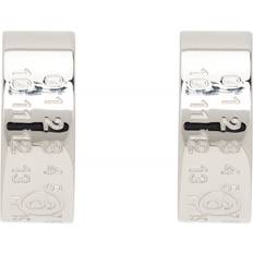 Palladium Earrings MM6 Maison Margiela Silver New Numerical Logo Earrings 951 Polished Palladi UNI
