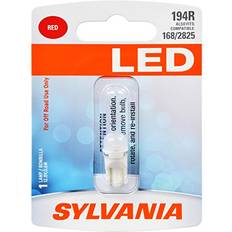 Sylvania 194 T10 W5W Red LED Bulb Contains 1 Bulb