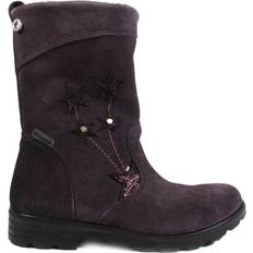 Purple Boots Children's Shoes Ricosta Steffi Purple Suede Girls Mid Calf Boots