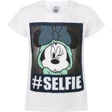 Disney Barneklær Disney Childrens/Kids Selfie Minnie Mouse T-Shirt White