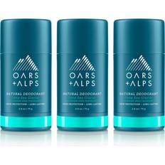 Oars + Alps Aluminum Free Deodorant for Men and Women Dermatologist Deep Sea Glacier 3 Pack Each