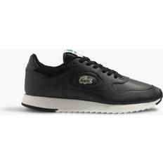 Lacoste Schuhe Lacoste Herren-Sneakers Linetrack aus Leder BLACK/OFFWHITE Schwarz