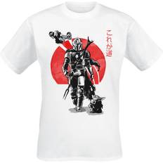 Star Wars T-shirts Star Wars T-shirt The Mandalorian Ink för Herr vit