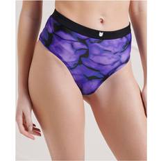 Lilla Bikinier Superdry Womens Energy High Waisted Brief Bikini Bottom Multicolour