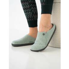 Birkenstock Zermatt Rivet Slides Uld Sko Dame - Grøn