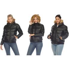 Leather - Women Jackets White Mark Womens Midweight, Xx-large, Black Black