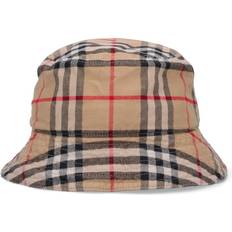 Burberry Homme Accessoires Burberry Bucket Hat Check Cappelli Beige Uomo