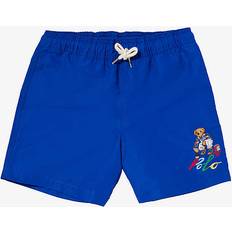 L Swim Shorts Polo Ralph Lauren Boys Blue Kids Logo-embroidered Recycled-polyester Swim Shorts 2-12 Years