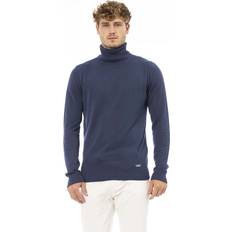 Knitted Sweaters - Modal Jumpers Baldinini Baldinini Trend Blue Modal Sweater IT52