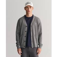 Gant 3XL Cardigans Gant Classic Cotton Cardigan Grau