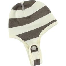 Joha beanie Joha Wool Beanie - Cream/Brown Striped