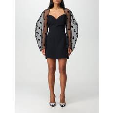 Herr - Viskos Klänningar Nina Ricci Flocked Polka-Dot Tulle And Cady Mini Dress - Black