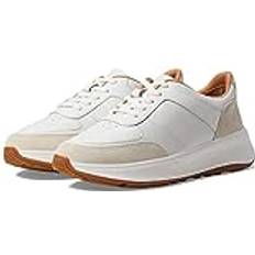 Fitflop Shoes Fitflop F-Mode Leather/Suede Flatform Trainers - Urban White