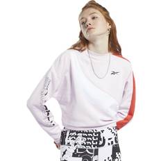 Reebok Dam Tröjor Reebok Wor Myt Colorblocked Crew White