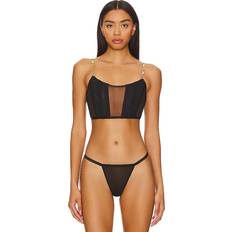 Bluebella Bekleidung Bluebella Soutien-Gorge Top Bustier Sans Armatures Noir/Doré