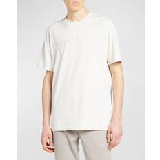 Moncler Short Sleeve Crewneck Graphic Tee Light Beige