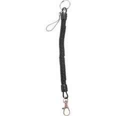 Wallets & Key Holders Tlily Lobster Clasp Black Spring Stretchy Coil Cord Strap Keychain Key Chain Rope